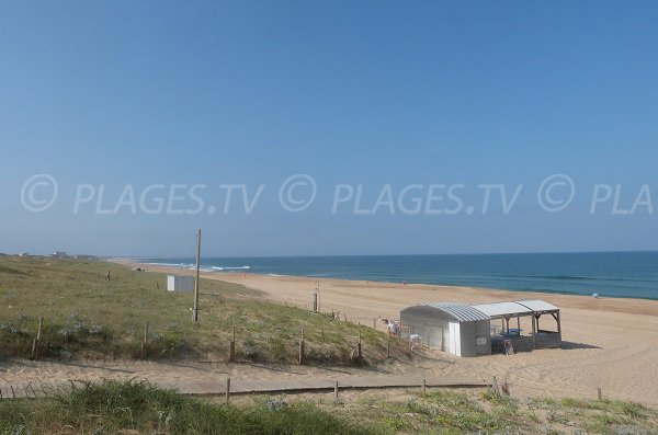 Nudist beach and view on Hossegor - France