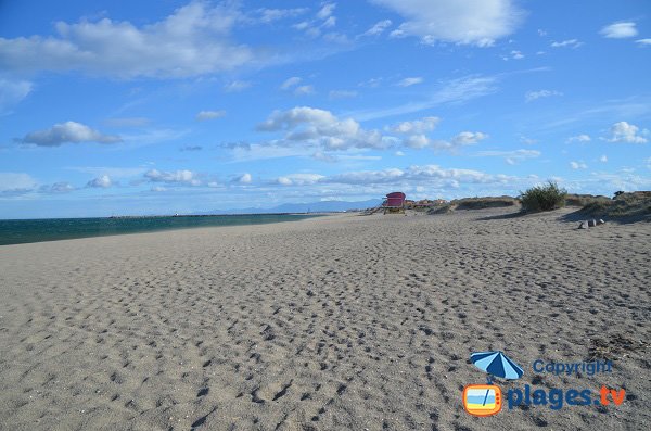 Supervised naturist beach in Port-Leucate