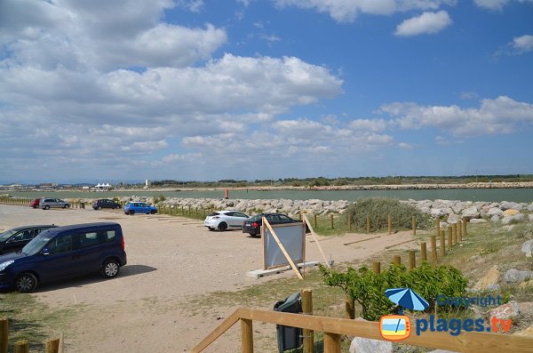 Parking de la plage naturiste