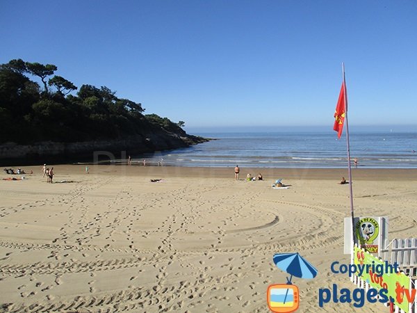 Extrémité de la plage de Nauzan à Vaux sur Mer