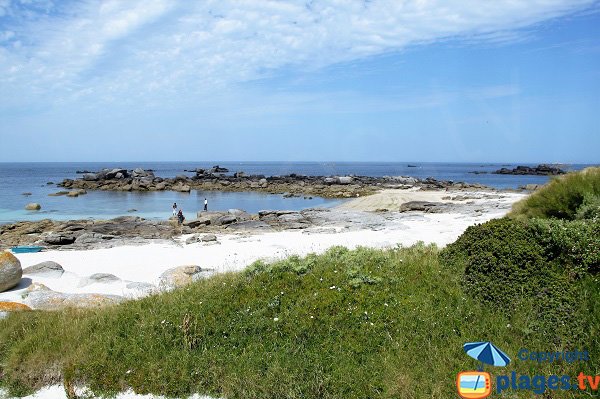 Beautiful cove on the Neiz Vran peninsula in Brittany