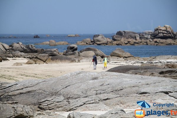 Rochers sur la presqu'île de Neiz Vran 