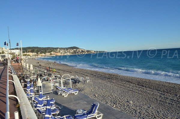 Plage privée de Neptune face au Negresco