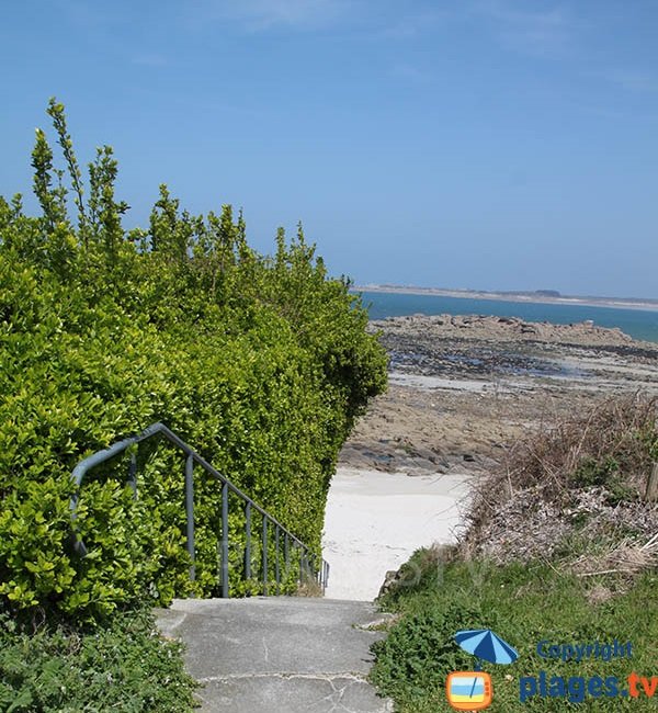 Accès à la plage de Nod Evenn - Sibiril