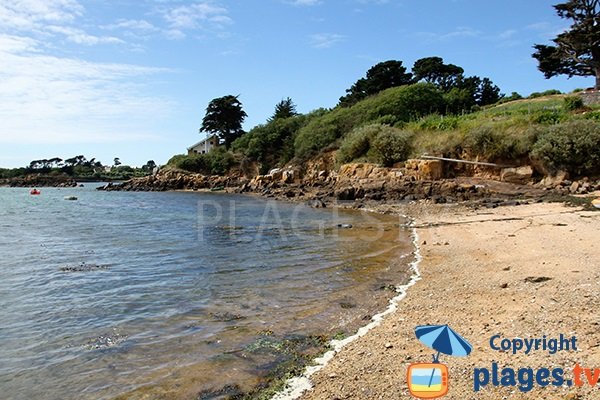 Environnement de la plage de Nod Goven sur l'ile de Bréhat