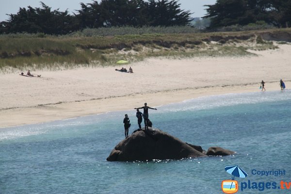 Rocce sulla spiaggia di Nodeven Ruduloc - Kerlouan