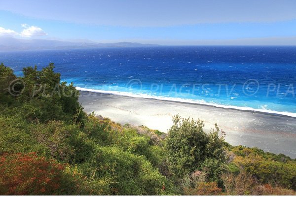 Plage de Nonza en Corse