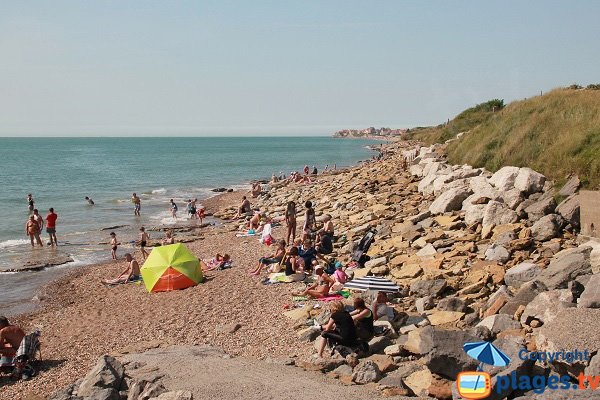 Beach in North of Ambleteuse - France