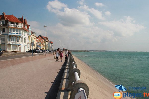 Digue promenade d'Ambleteuse - Nord vers Sud