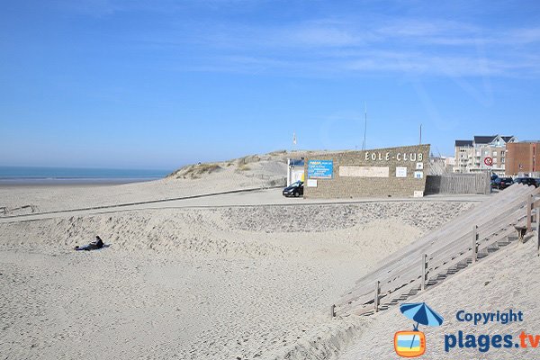 L'accesso alla spiaggia a nord di Berck