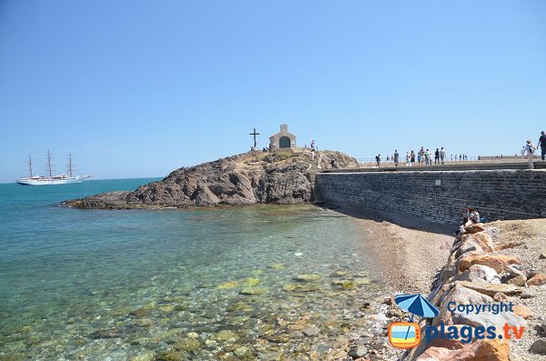 Photo of North beach of Collioure in France