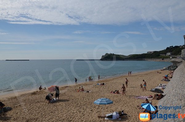 Photo de la plage Nord de la Digue aux Chevaux de Saint Jean de Luz