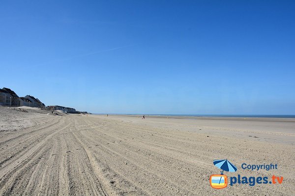 Plage nord de Fort Mahon - vue en direction du sud