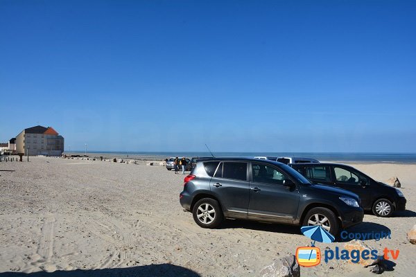 Parking gratuit de la plage nord de Fort Mahon