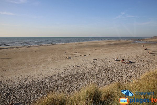 Plage à l'embouchure de la Becque - Hardelot