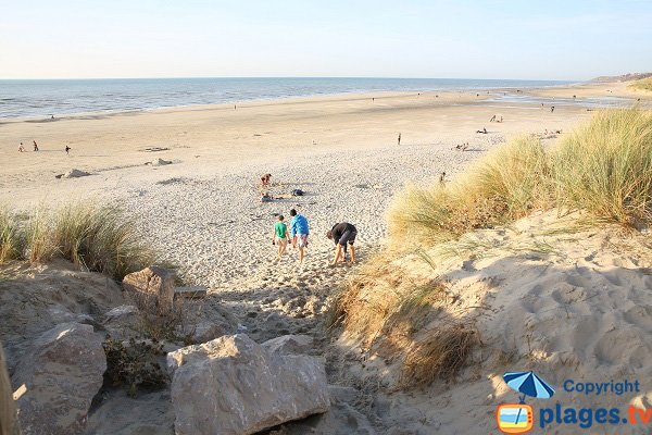 Accès à la plage nord d'Hardelot