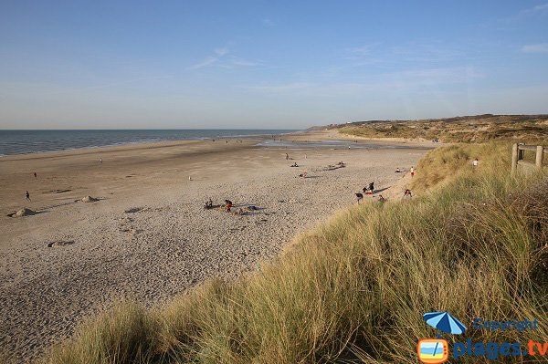 Photo  of the North beach in Hardelot in France