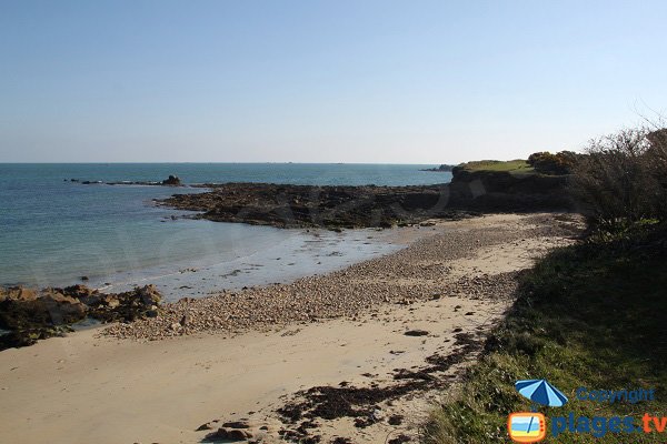 Photo de la plage au nord de l'ilot de Ste Anne - St Pol de Léon