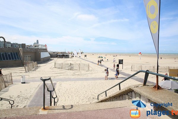 Photo de la plage Nord du Touquet en regardant vers la plage centrale