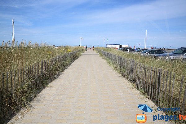 Accès et parking de la plage du Touquet