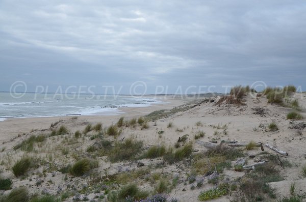 Plage à la sortie de Soulac sur Mer