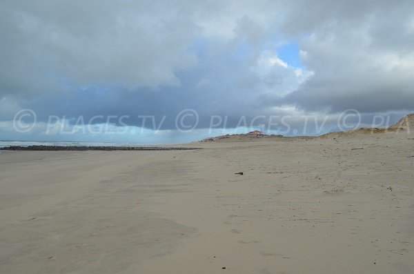 North beach in Soustons in France