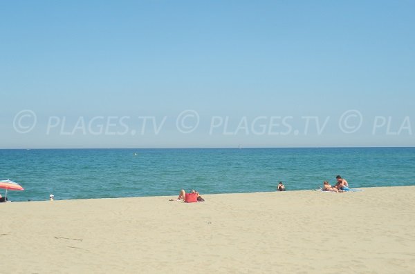 Plage publique à Torreilles