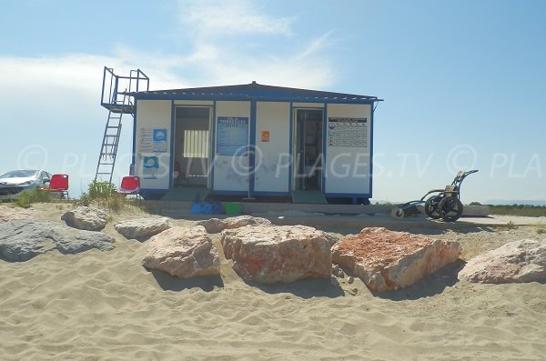 Poste de secours de la plage Nord de Torreilles