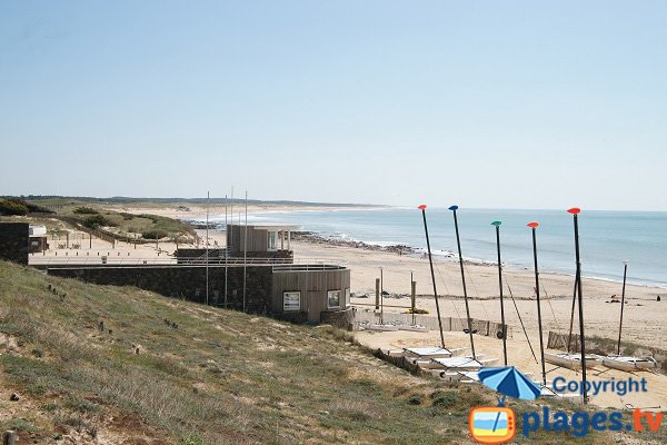 Photo de la plage de la Normandière à Bretignolles sur Mer