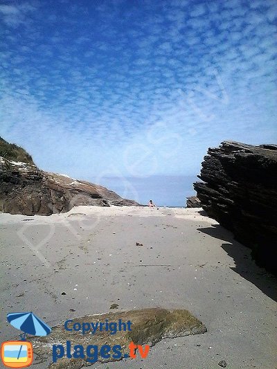 Sandy cove in the south-east of the island of groix