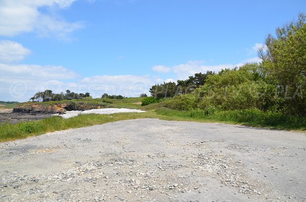 Parking de la plage de Notinau à Camaret sur Mer