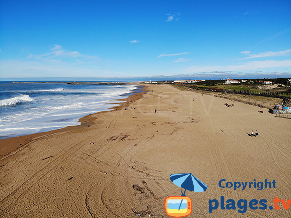 Plage de sable à Anglet - Océan