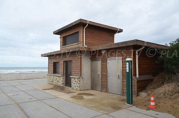 Poste de secours sur la plage de l'Océan d'Anglet