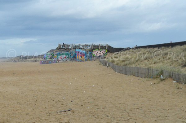 Blockhaus on the Ocean beach in Anglet