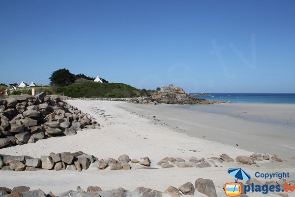 Photo de la plage d'Ode an Deved à Cléder