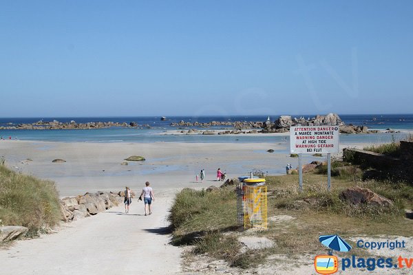 Most beautiful beach in Cleder in Brittany - France