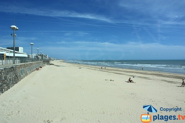 Central beach in St Jean de Monts in France