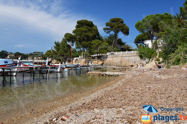 Photo de la plage de l'Olivette au Cap d'Antibes