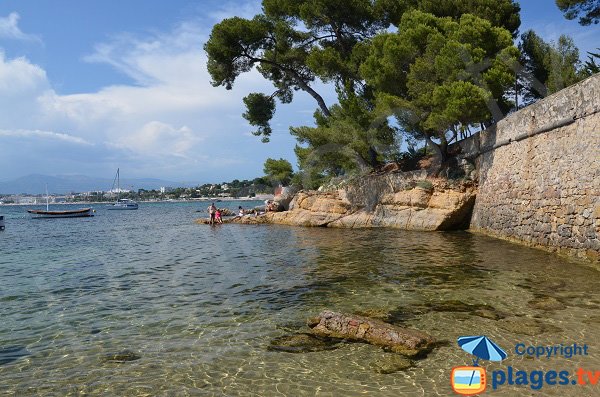 Baignade dans le port de l'Olivette au Cap d'Antibes