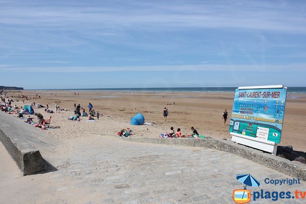 Accès pour les personnes à mobilité réduite - Omaha Beach