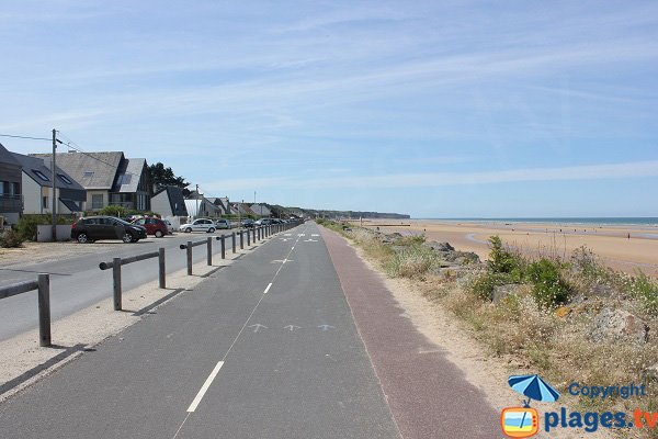 Omaha Beach in Normandy - Saint-Lauren-sur-Mer area