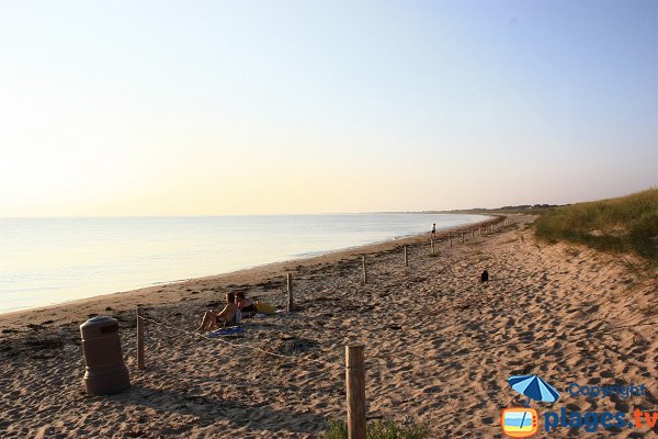 Onchères beach in Noirmoutier in France