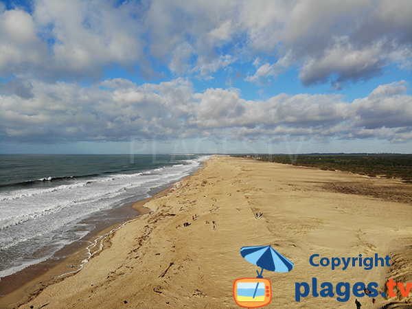 Photo de la plage d'Ondres dans les Landes