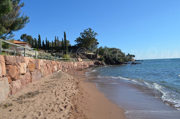 Oratoire beach in Agay in France