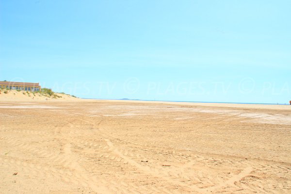 Orpellières beach in Valras in France