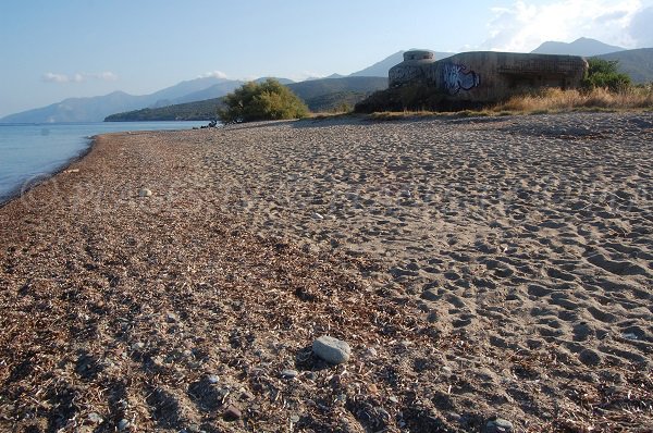 Sable sur la plage de l'Ospédale - Saint Florent - Corse