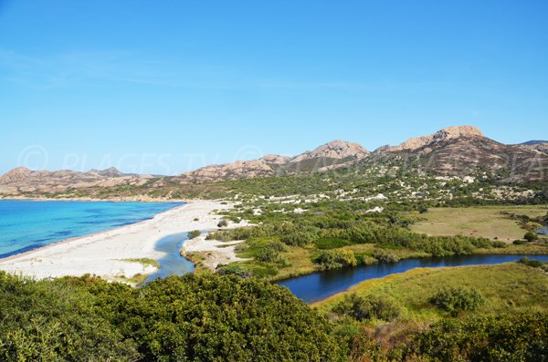 Ostriconi beach in Corsica