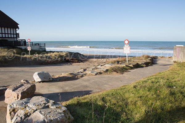 Accès à la plage ouest de Blonville