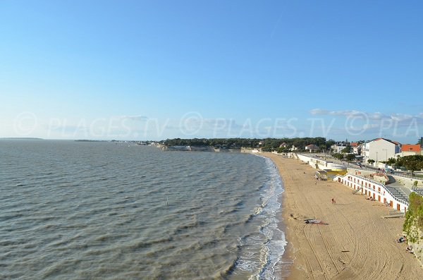 Main beach of Fouras in France