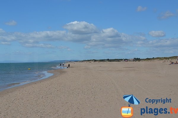 Plage de la Rivietette à Portiragnes